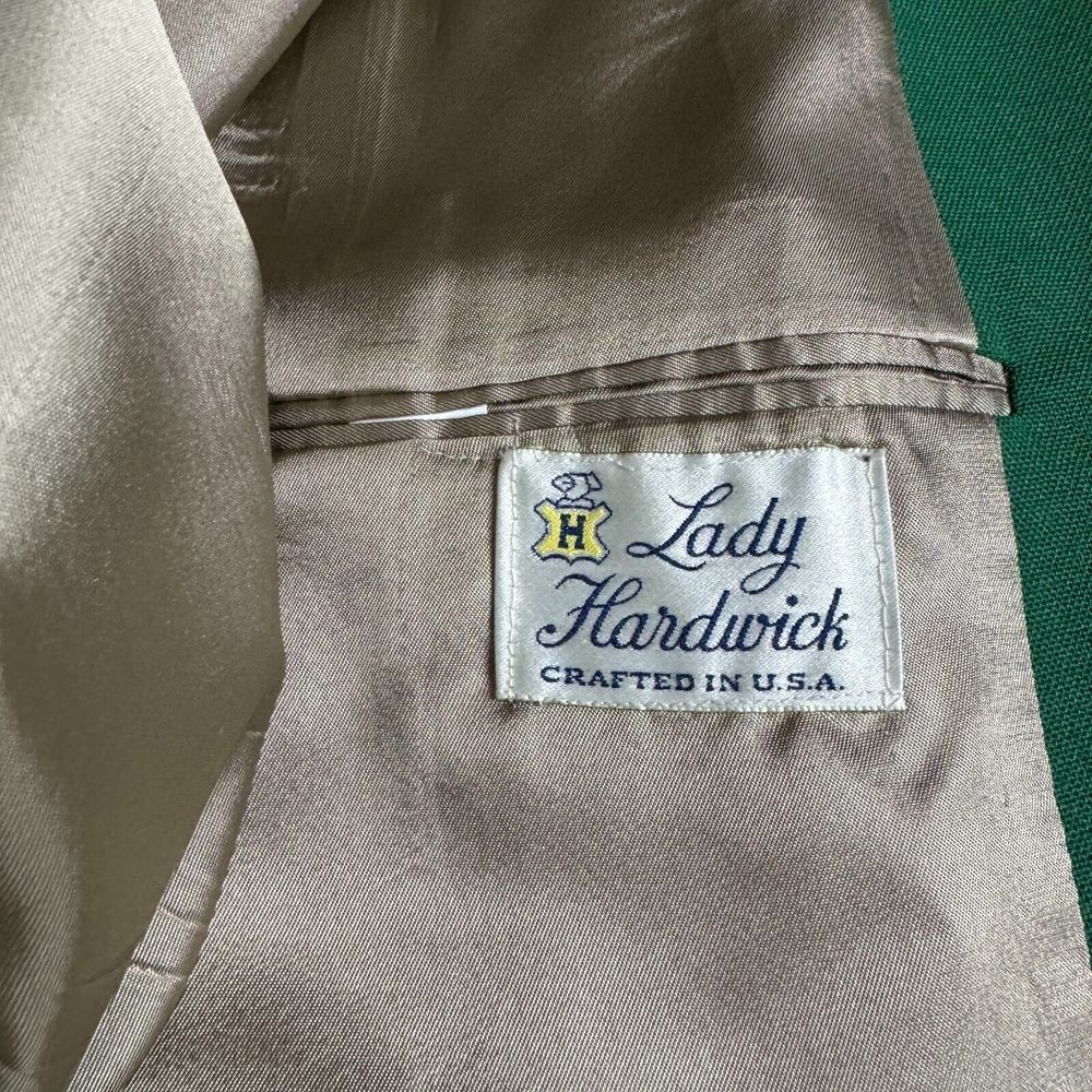 Lady Harwick Masters Womens‎ Jacket Blazer Sport Coat 24 Replica Green Augusta - Picture 11 of 12